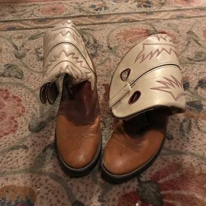 Men’s Cream Cowboy Boots